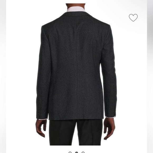 Nwt $498 JOHN VARVATOS STAR U.S.A. Navy Basic SS sport coat plain weave wise 38R - Picture 3 of 17